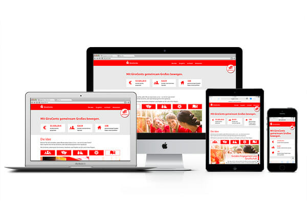 HTML-Onepager „Sparkasse GiroCents“